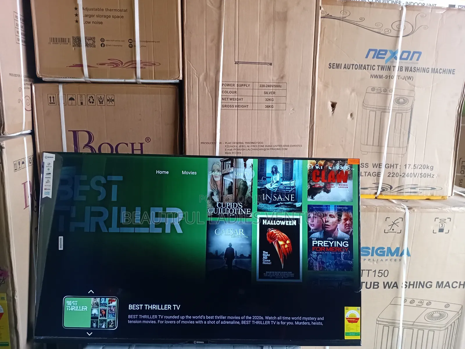 High-Definition Smart Screen for Family Movie Nights and Gaming Fun