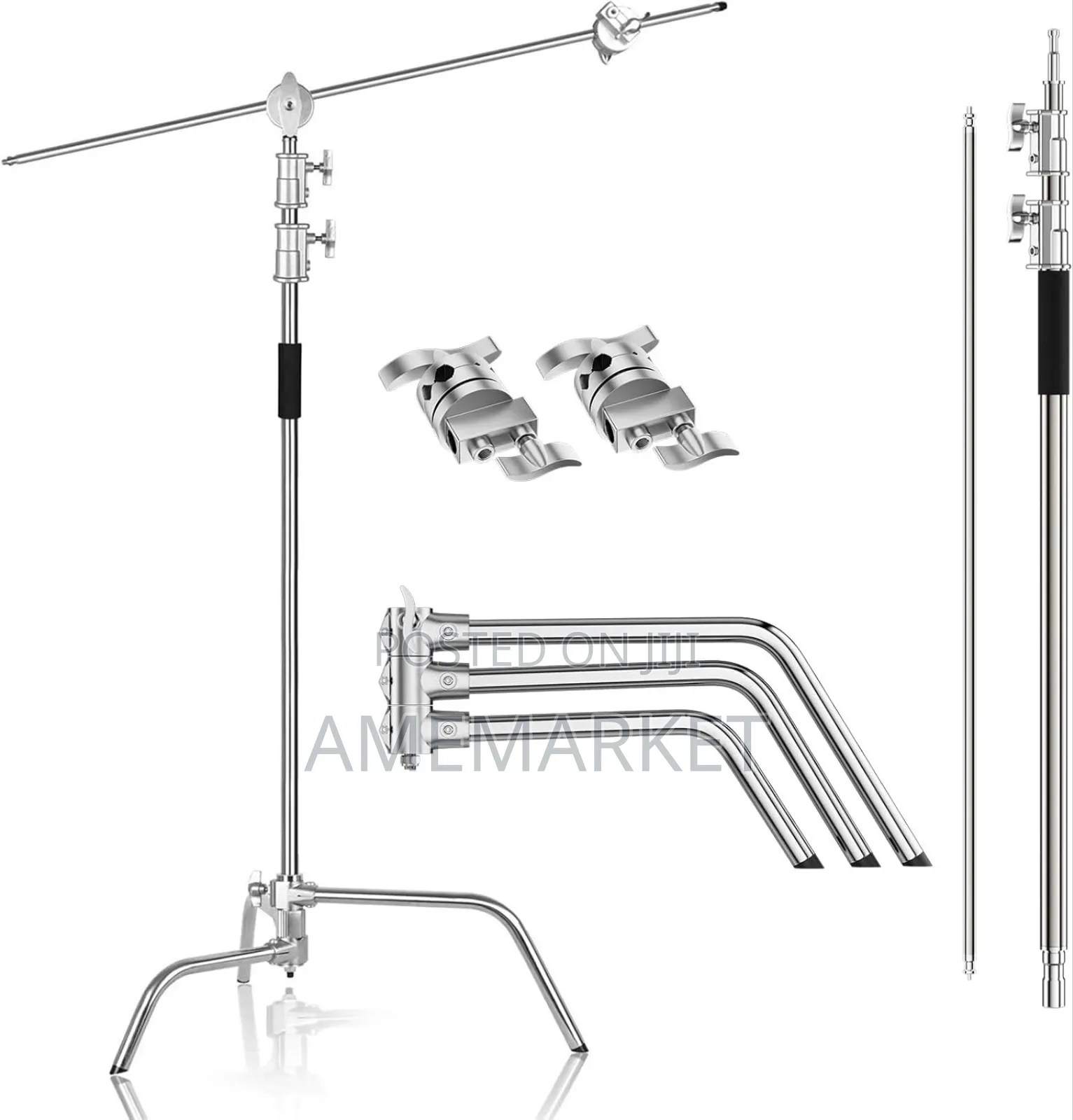 Stainless Steel Heavy Duty C Stand With Boom Arm-photography Stand
