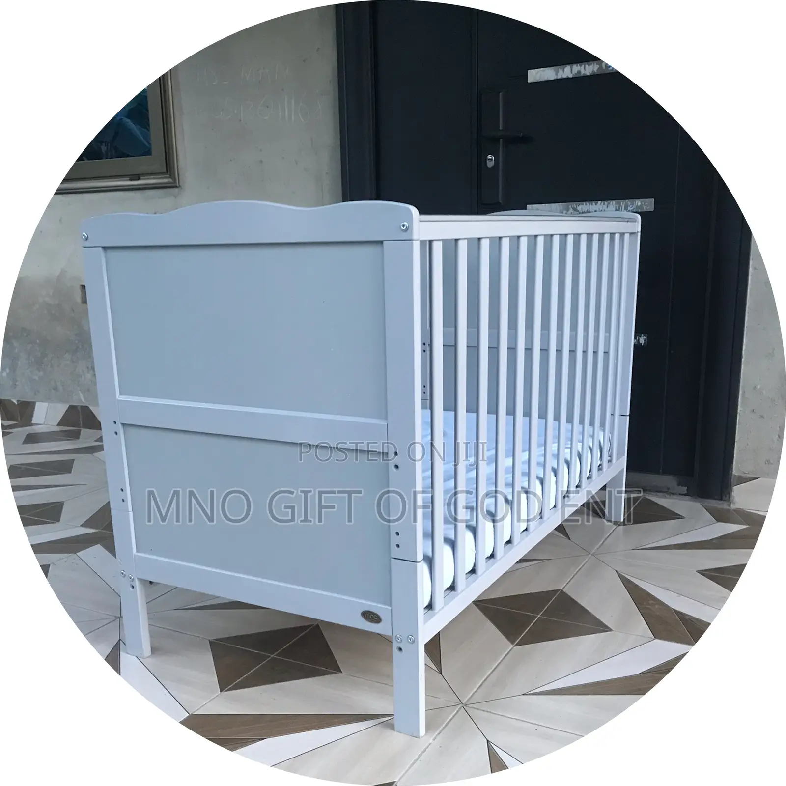 Mcc Wooden Baby Cot Bed "Orlando With Mattress From U.K.