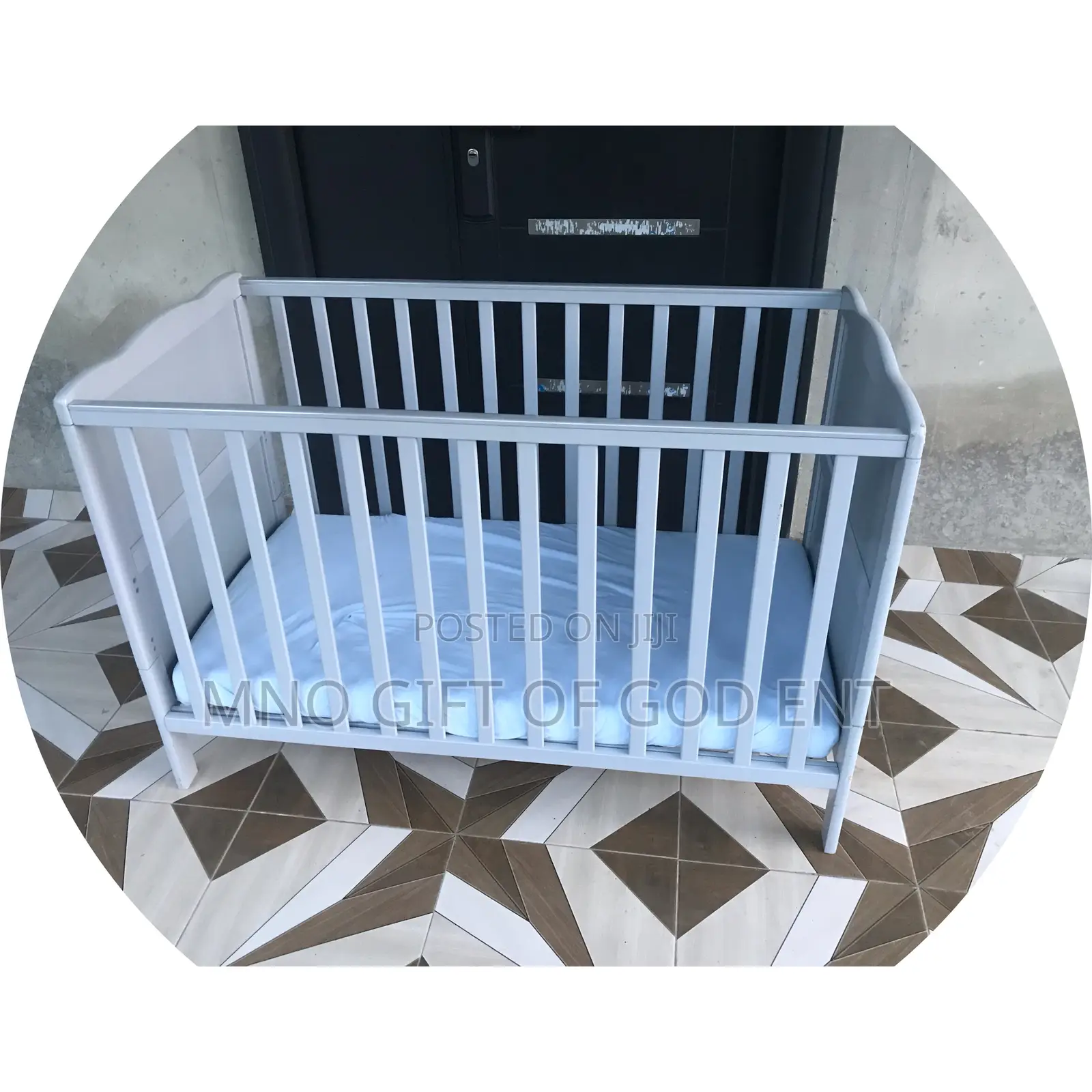 Mcc Wooden Baby Cot Bed "Orlando With Mattress From U.K.