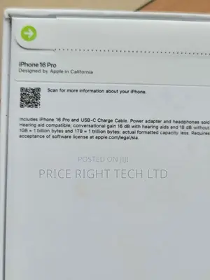 New Apple iPhone 16 Pro 256 GB Black