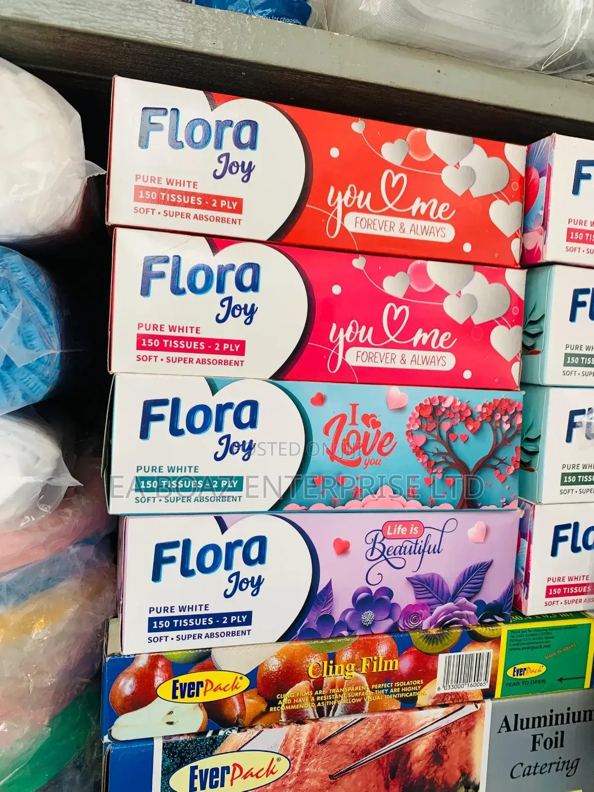 Flora Joy Facial 2 Ply Tissue Box -150pieces