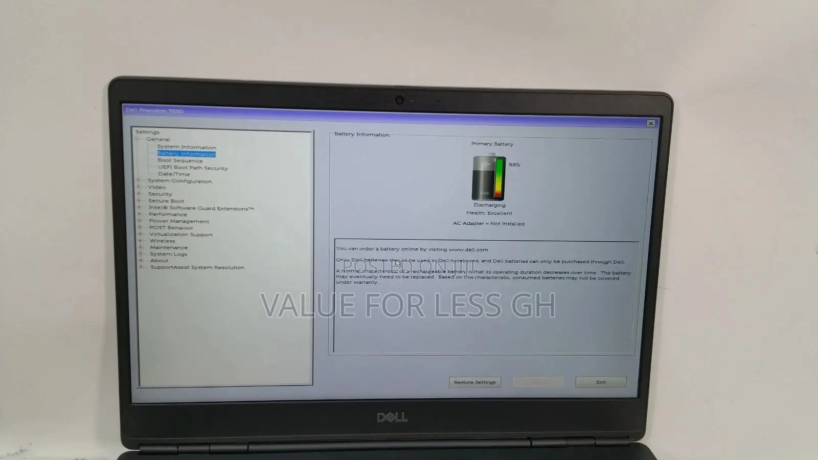 Laptop Dell Precision 7550 16GB Intel Core I7 SSD 512GB