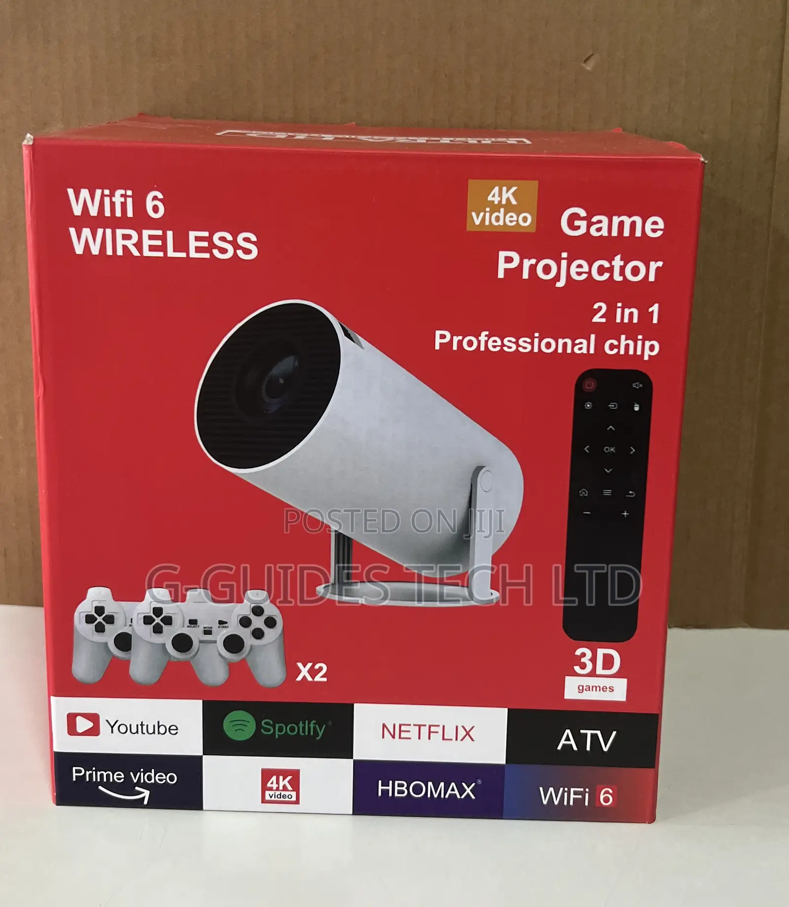 P30 Max Video Gaming Projector 2 in 1 Professional Chip Wi-Fi 6