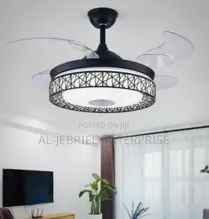 Chandelier Bluetooth Fan Foldable