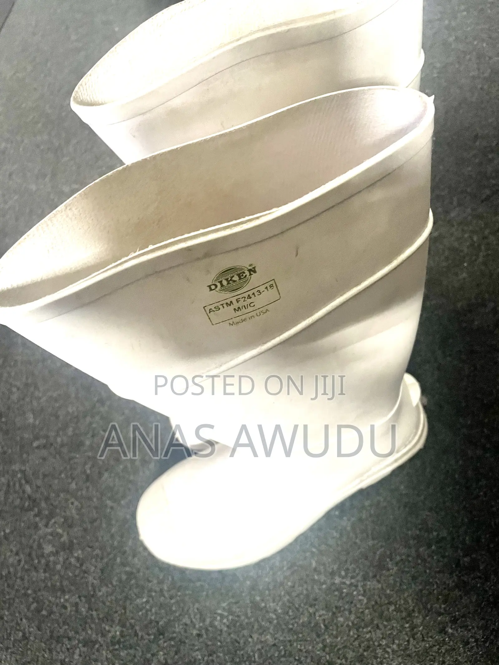 Steel Toe White Wellington Boot