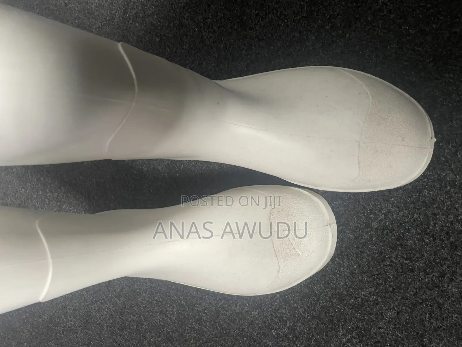 Steel Toe White Wellington Boot