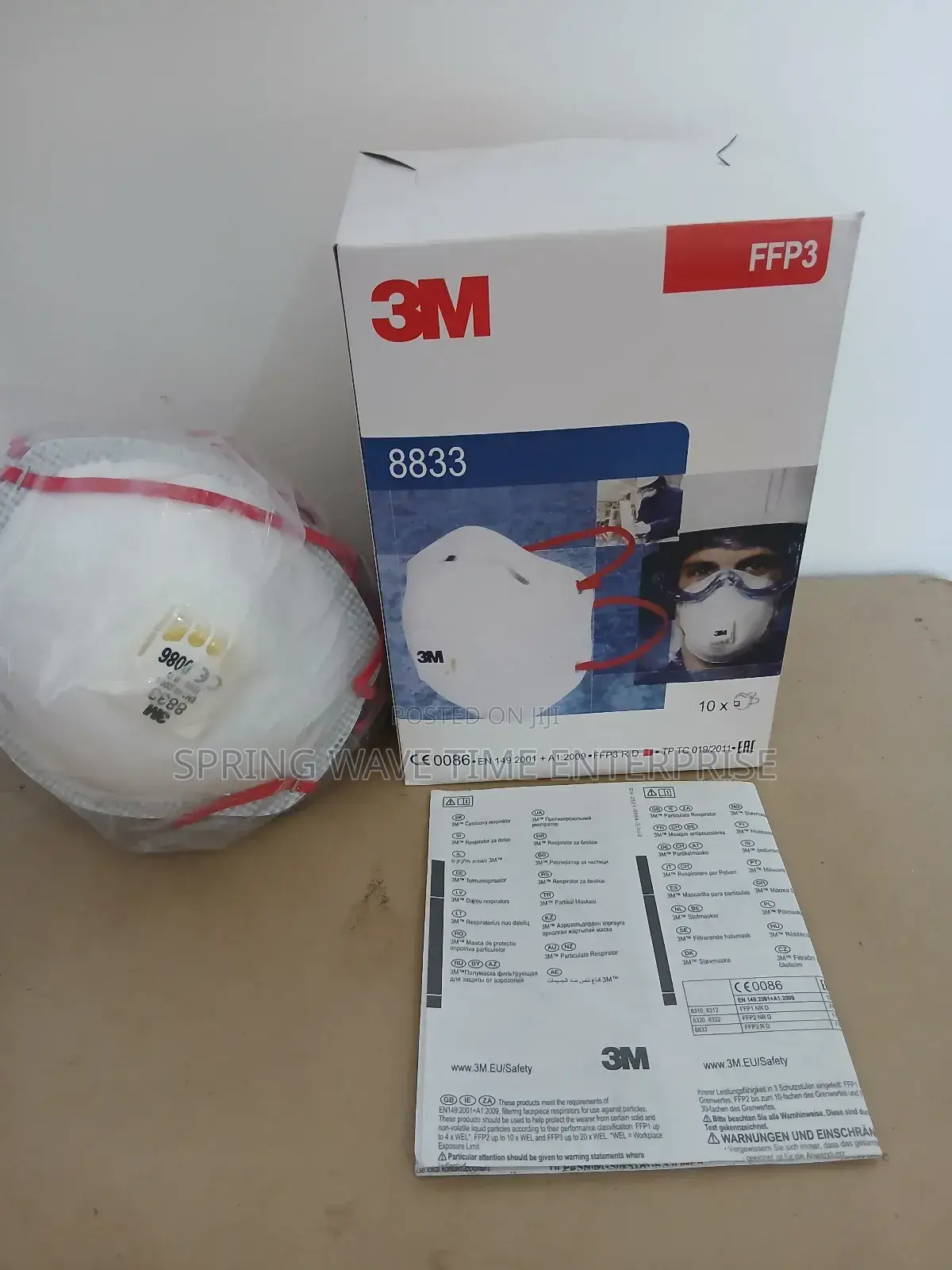 3m Ffp3 8833 Nose Mask For Sale
