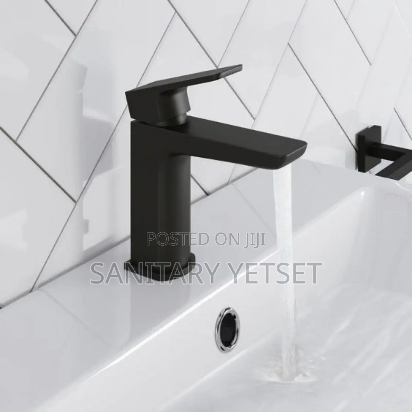 Black Wash Hand Basin Tap, Hot and Cold