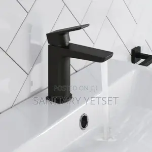 Black Wash Hand Basin Tap, Hot and Cold
