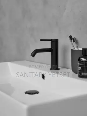 Black Wash Hand Basin Tap, Hot and Cold