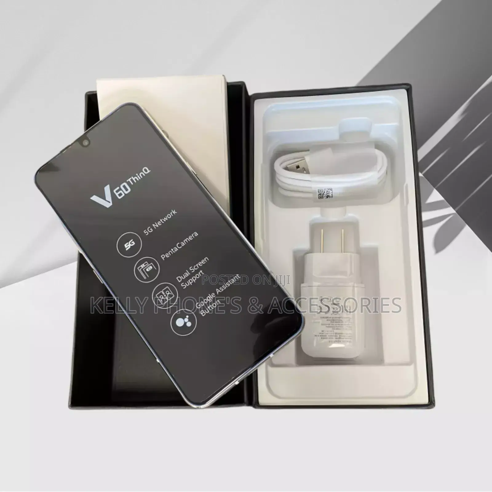 New LG V60 ThinQ 5G UW 128 GB Black