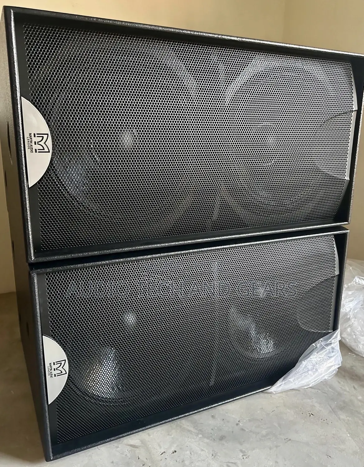 Martin Audio Double Bass Speakers