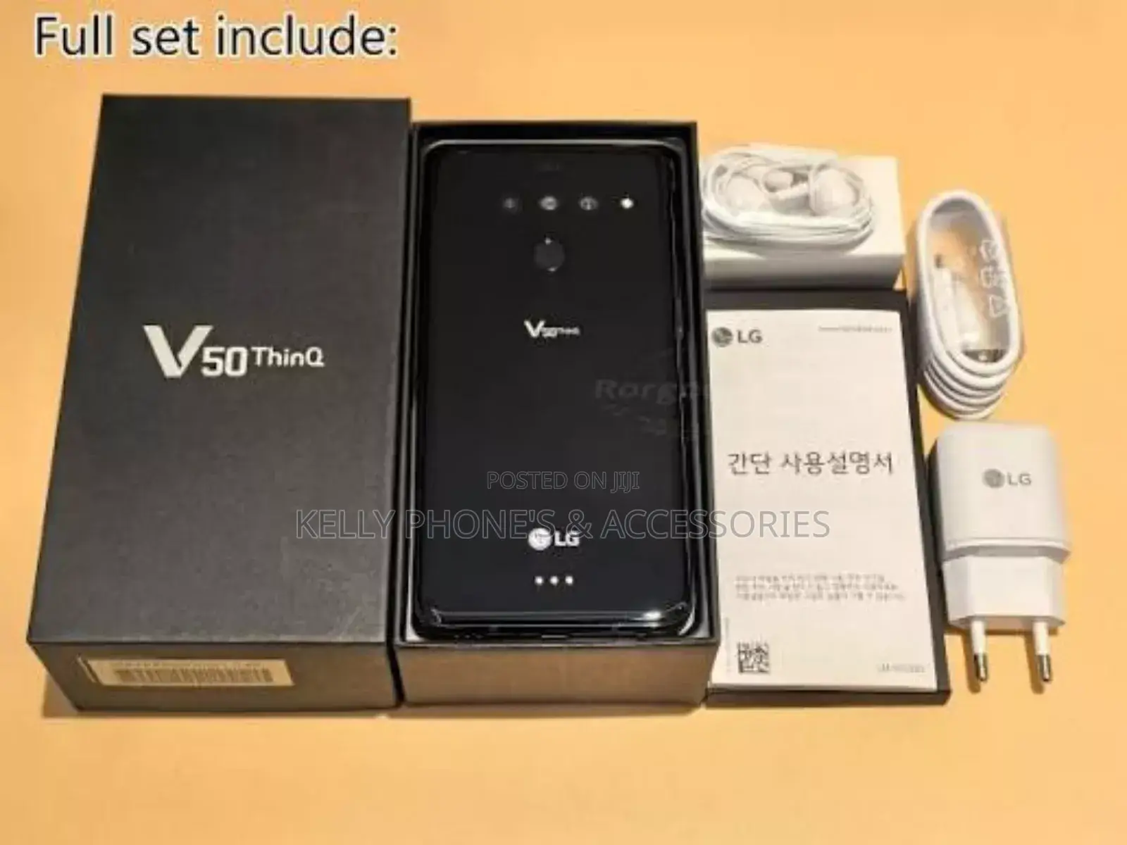 New LG V50 ThinQ 128 GB Black
