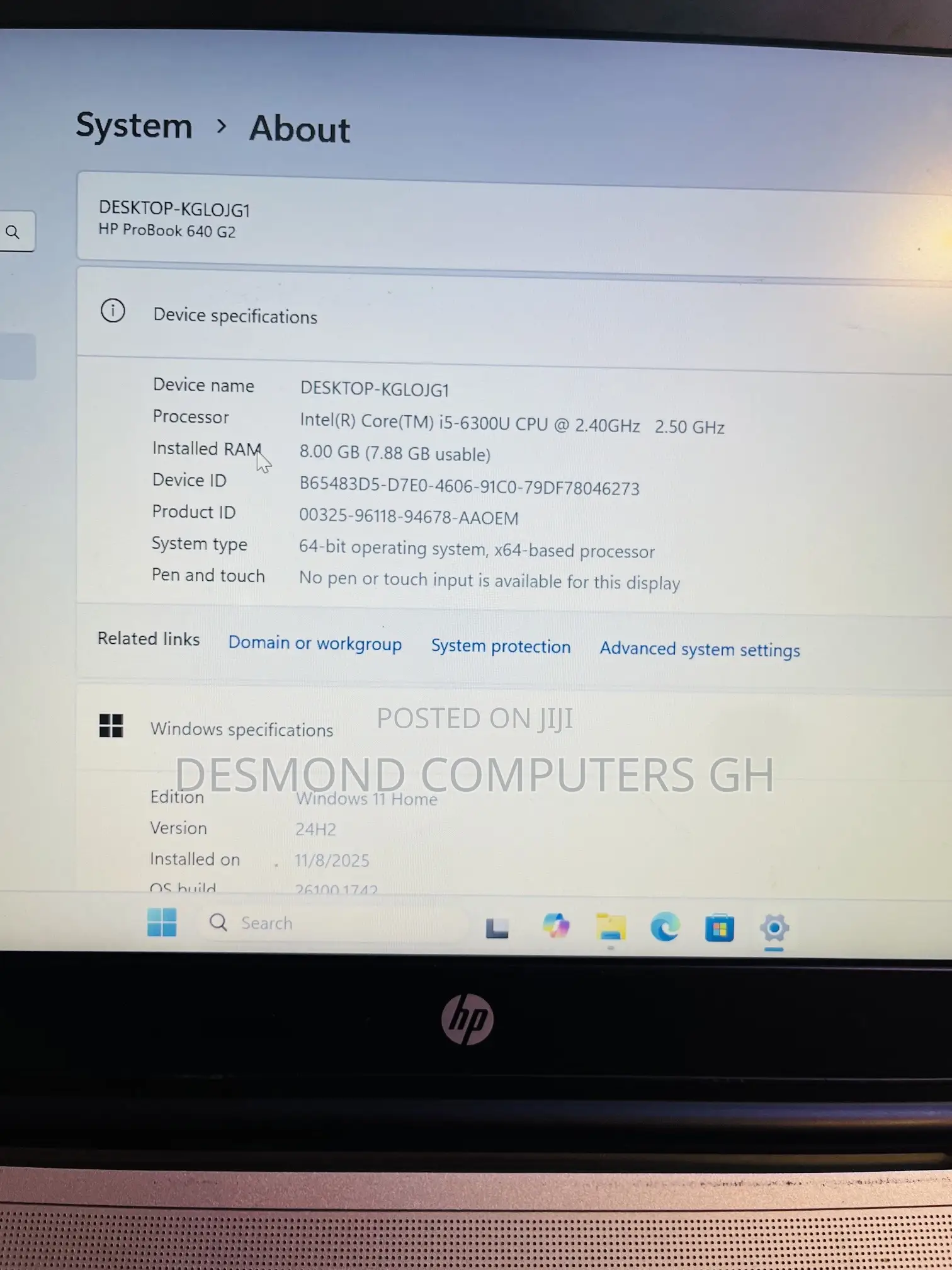 Laptop HP ProBook 640 G2 8GB Intel Core i5 SSD 256GB