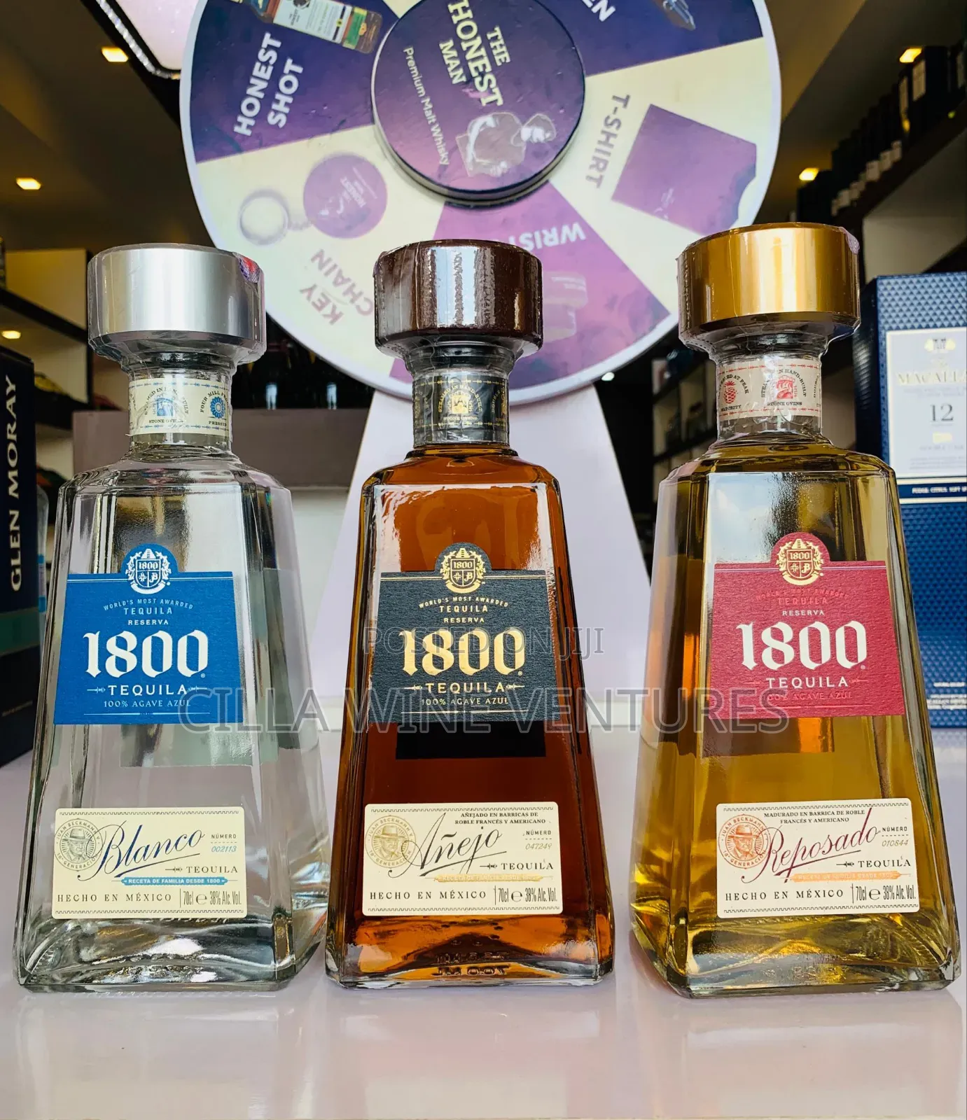 Tequila 1800 Blanco,Anejo and Reposado