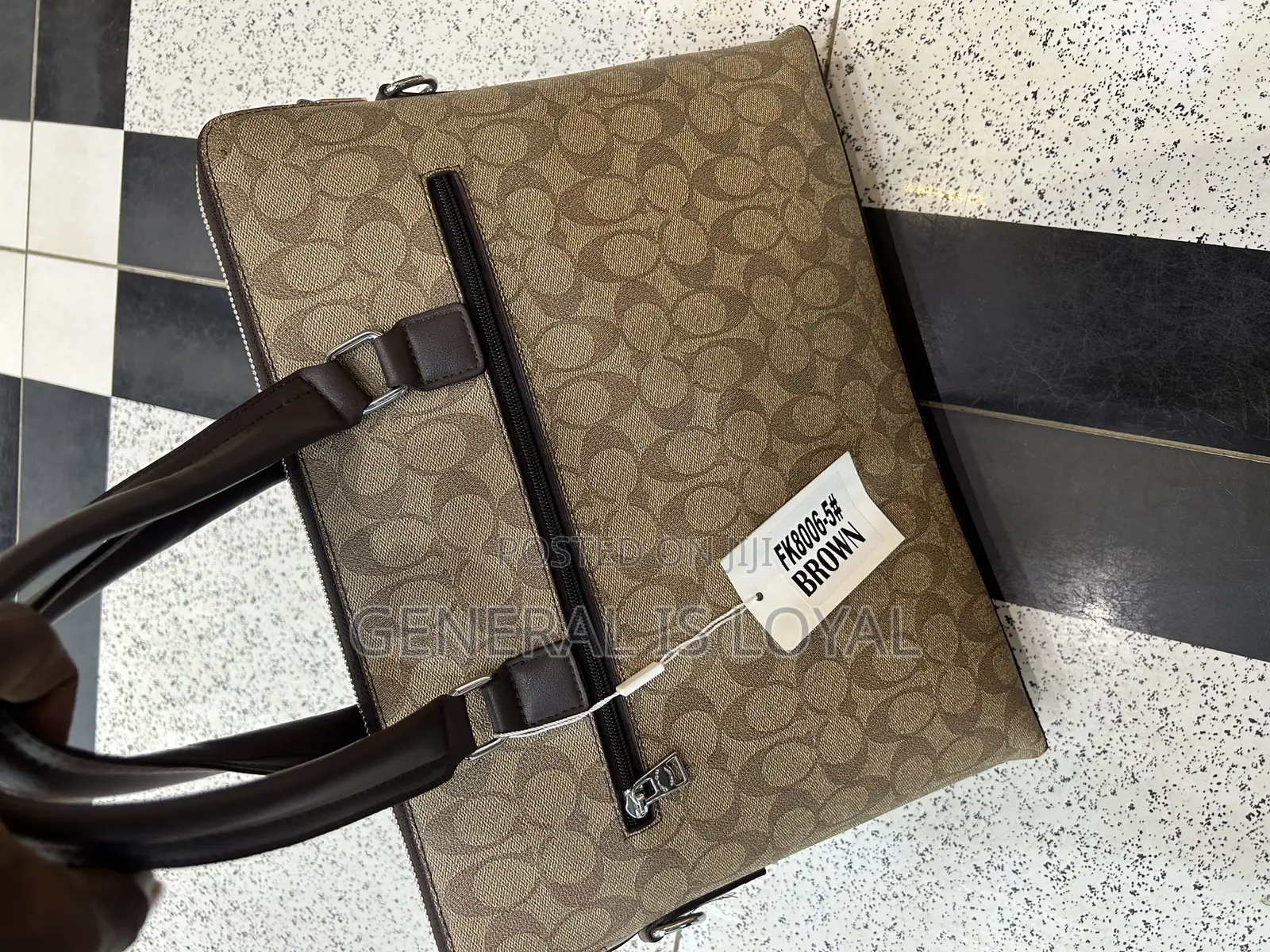 Coach Laptop Bag Brown Color