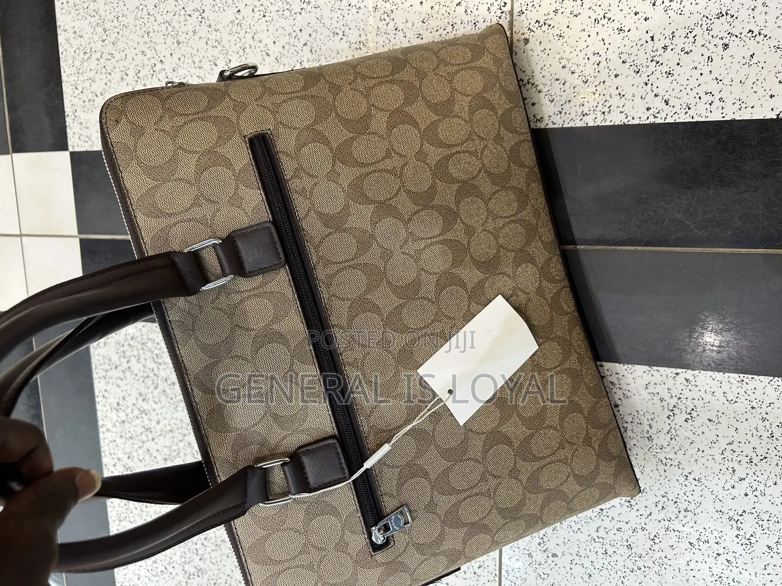 Coach Laptop Bag Brown Color