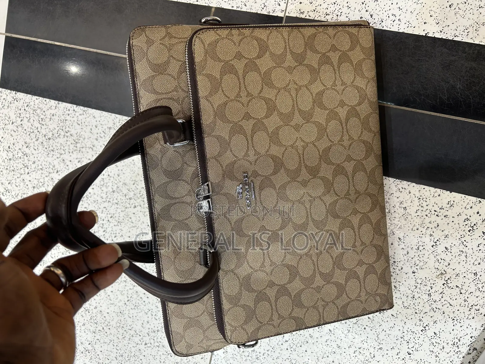 Coach Laptop Bag Brown Color