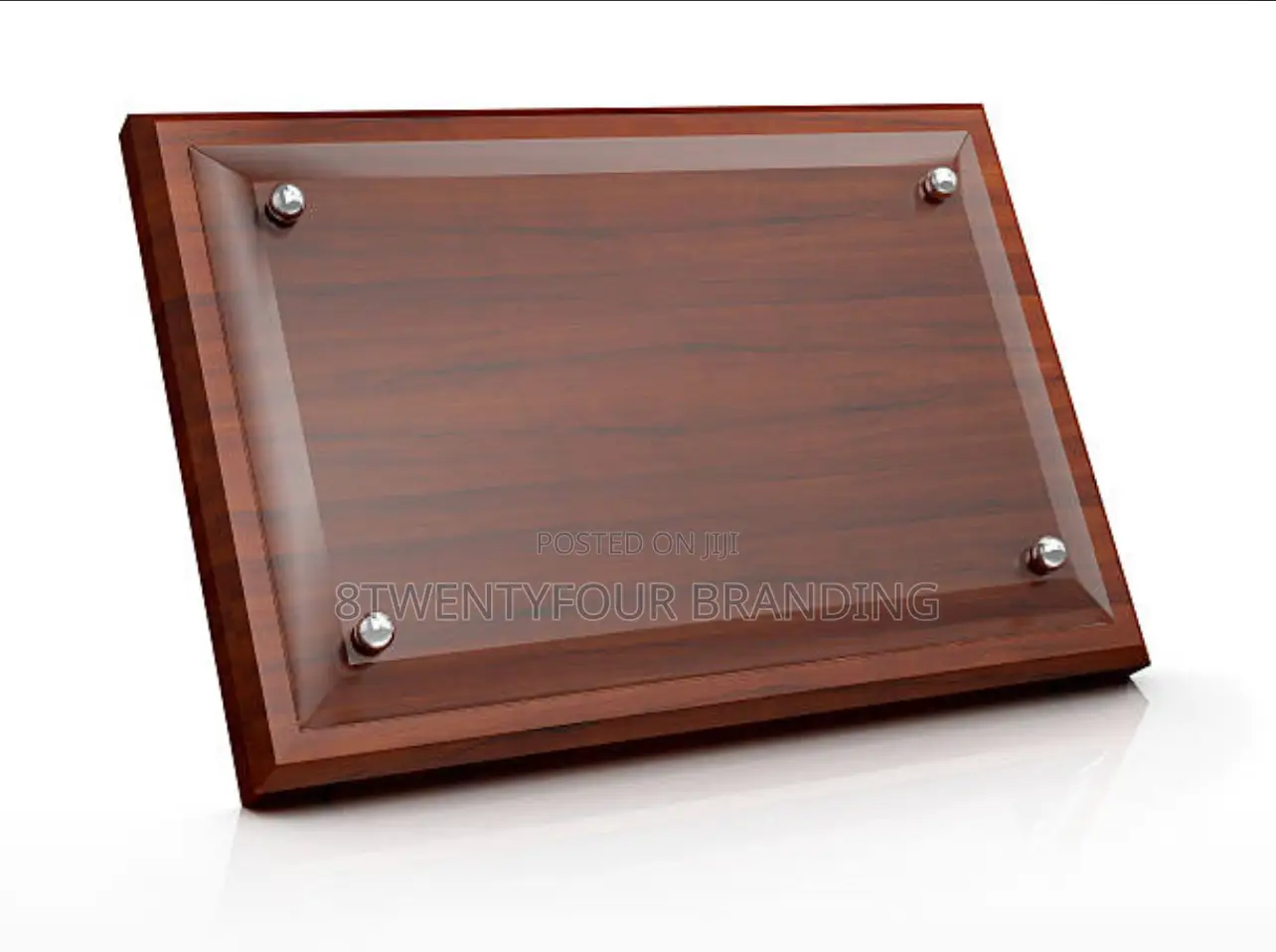 Wooden With Acrylic Award Plaque (Engraving Only)