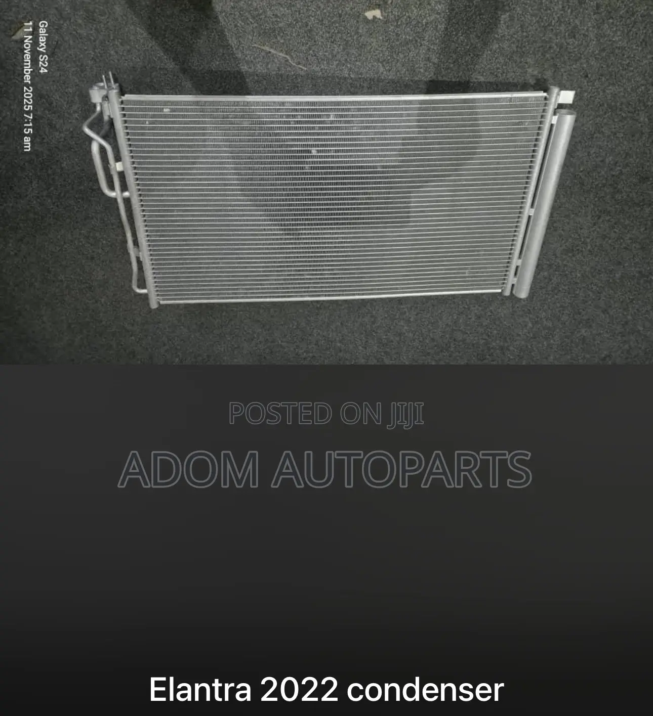 Hyundai Elantra Ac Condenser 2021 2022 2023 2024