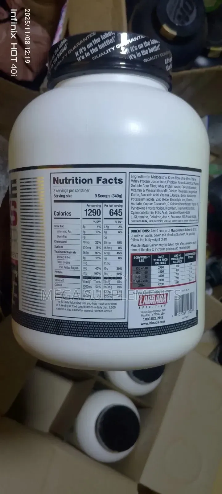  Labrada Mass Gainer 6lbs