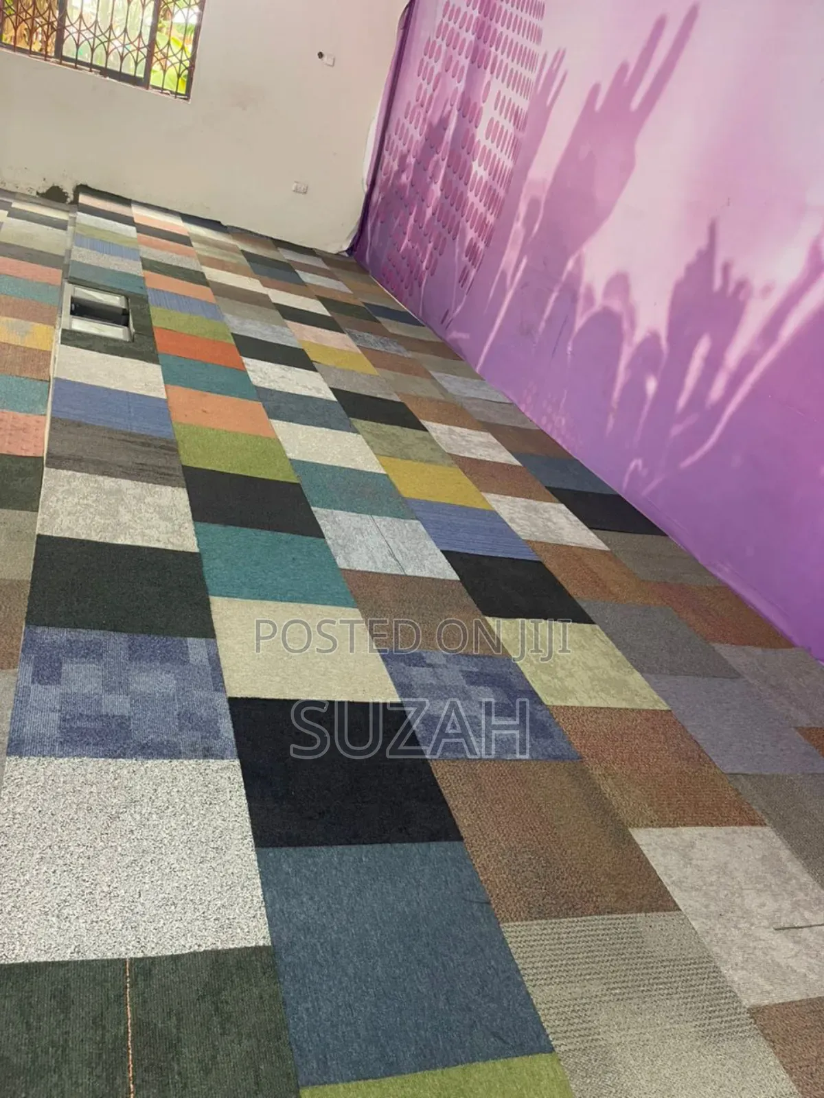 Multi- Colored Carpet Tiles