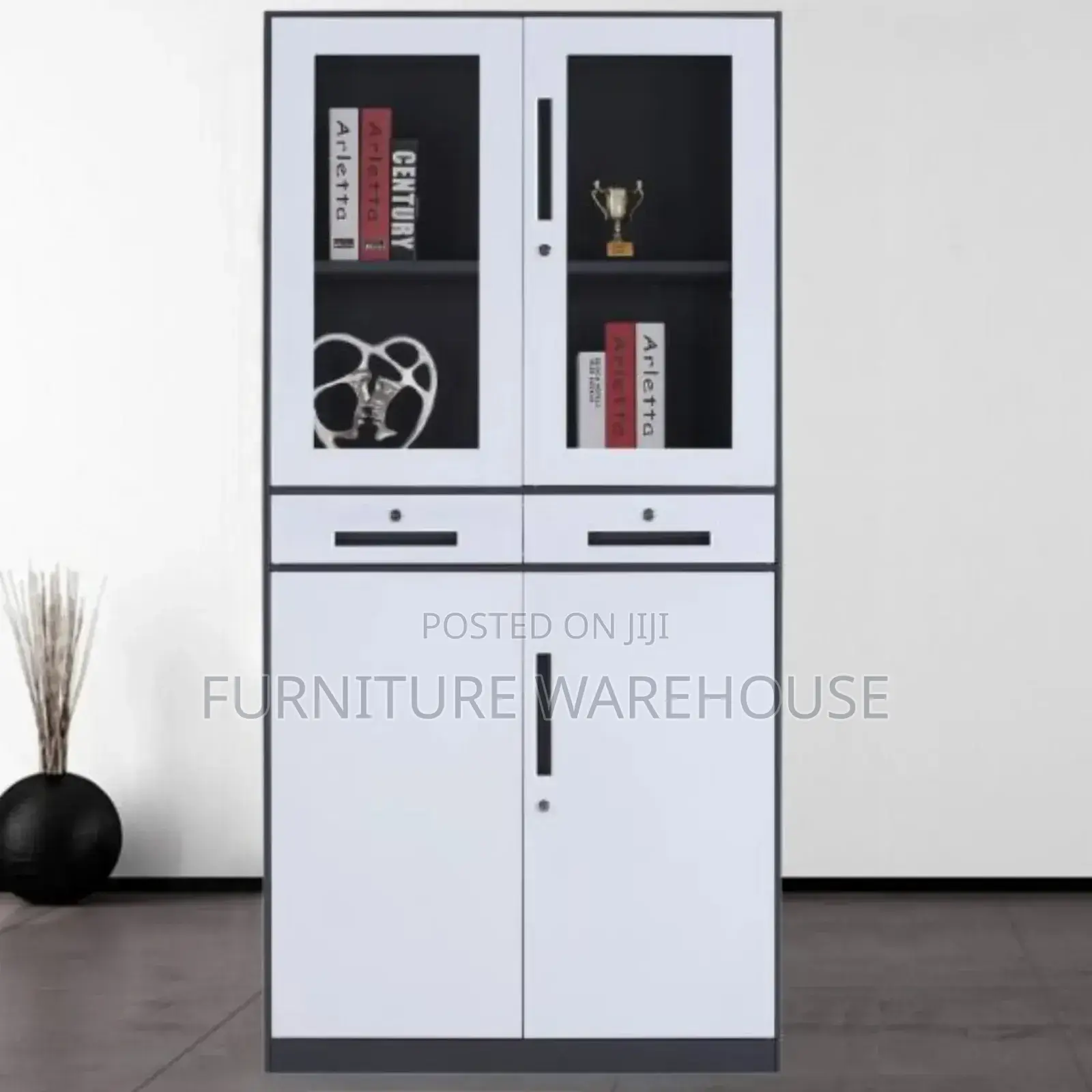 Half Glass/Half Door Multi-purpose Cabinet.
