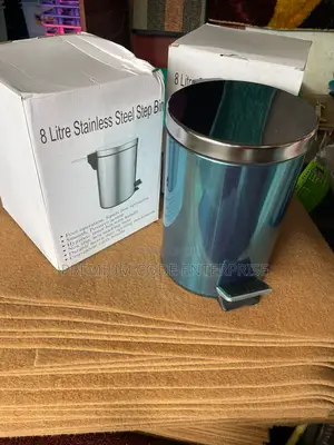 Stainless Steel Step Bin 8l – Hands-Free Pedal Trash Can