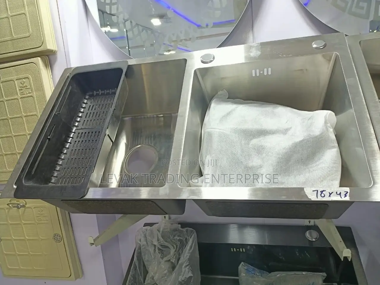 Armless Sink- Double Kitchen Sink, Deep Kitchen Sink