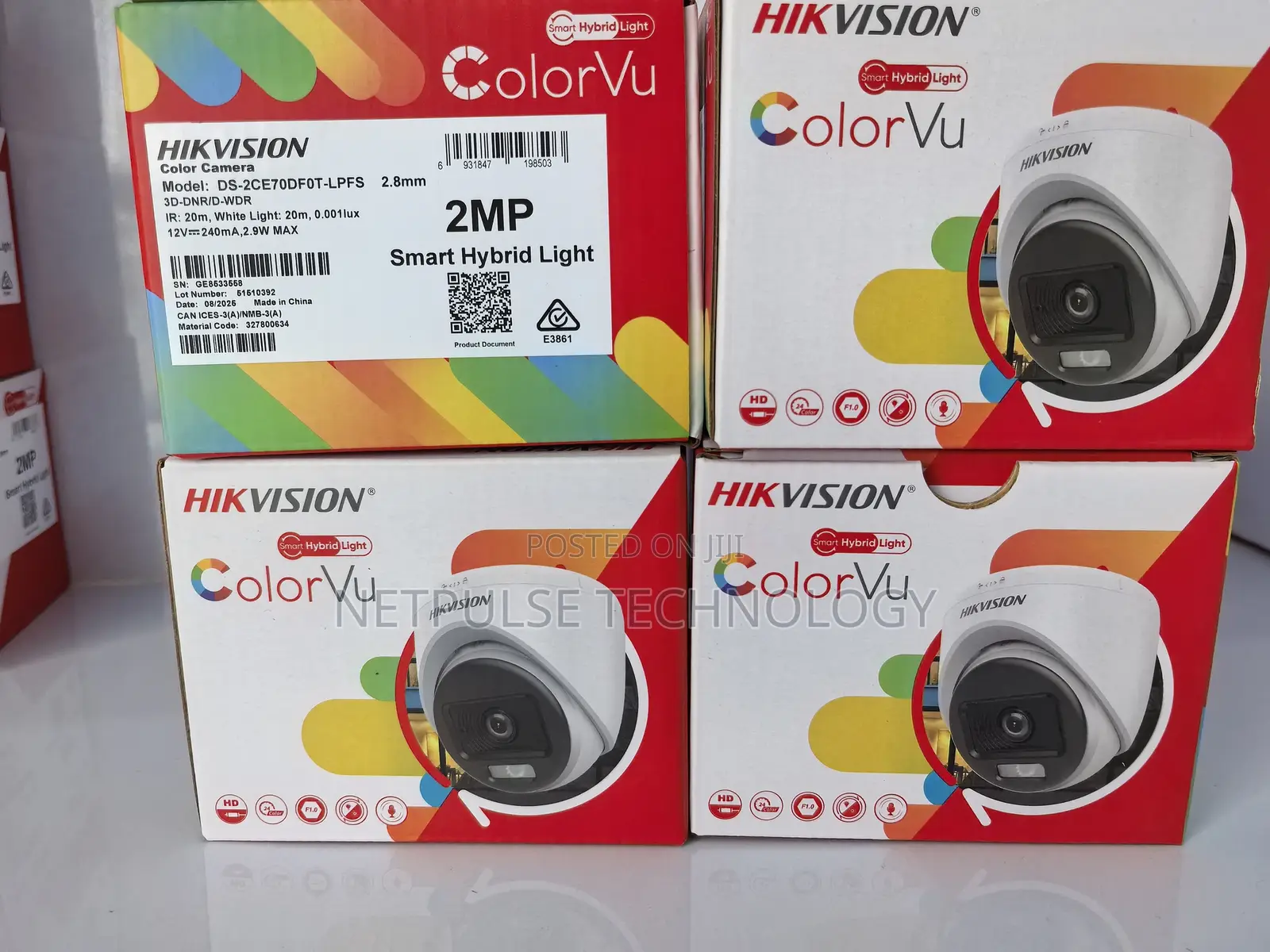 Hikvision Colorvu Fixed Turret (Eyeball) Camera 2mp Ds-2ce70df0t-LPFS