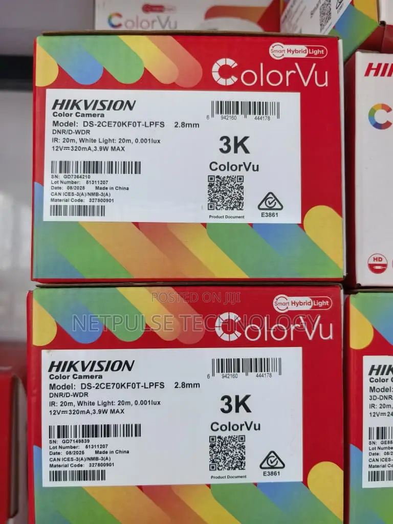 Hikvision Colorvu Indoor Fixed Turret Camera Ds-2ce70kf0t-LPFS