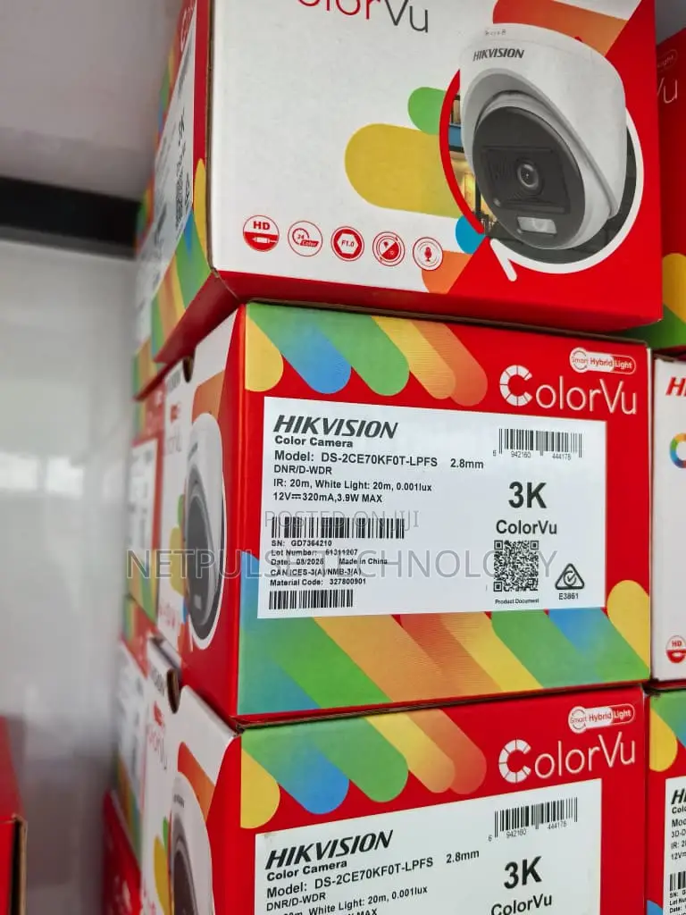 Hikvision Colorvu Indoor Fixed Turret Camera Ds-2ce70kf0t-LPFS