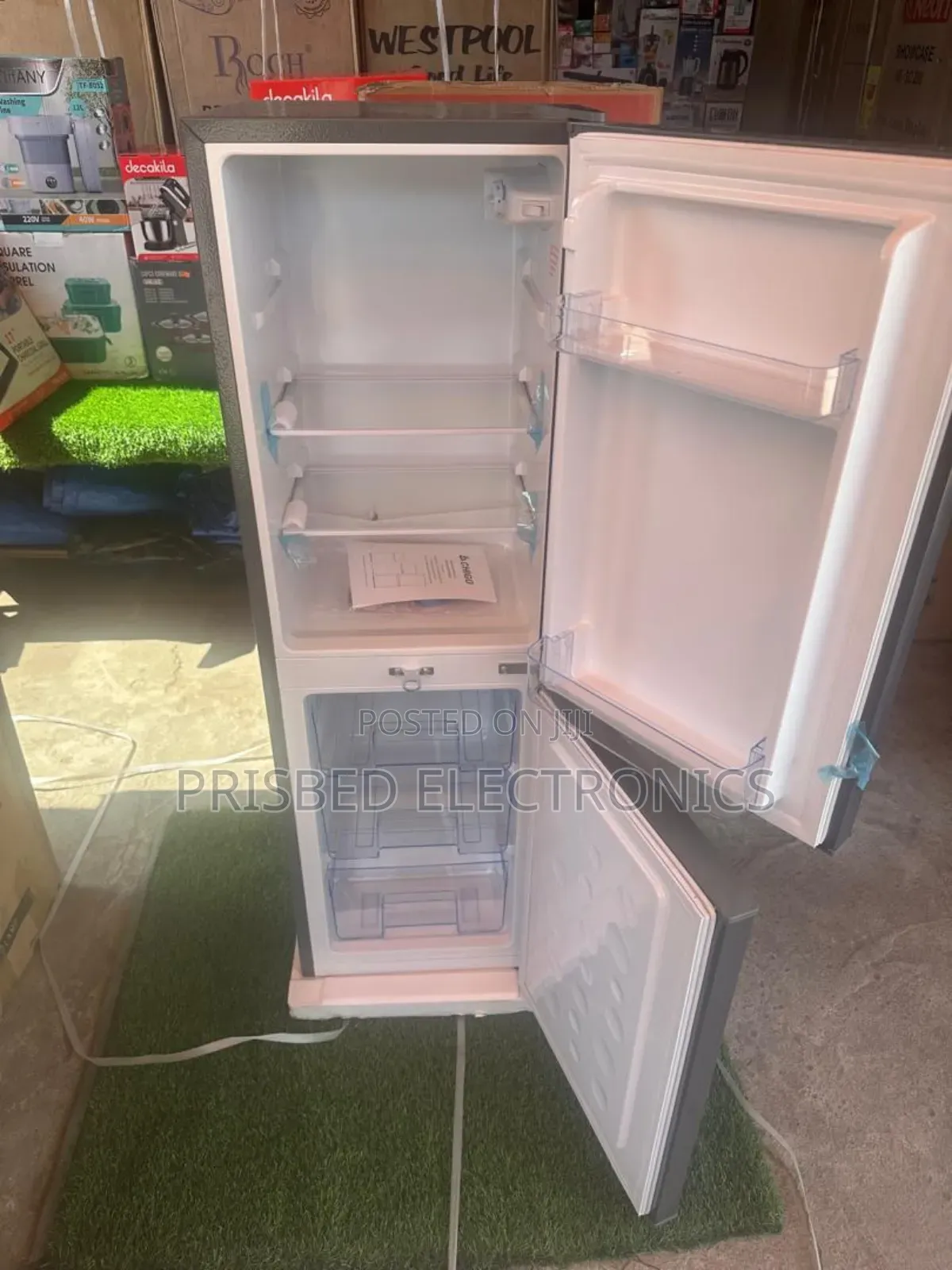 Chigo Double Door Fridge 99 Litres Bottom Freezer