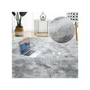 Home Decor Carpet Fluffy Thickened Soft Gray 120*160cm