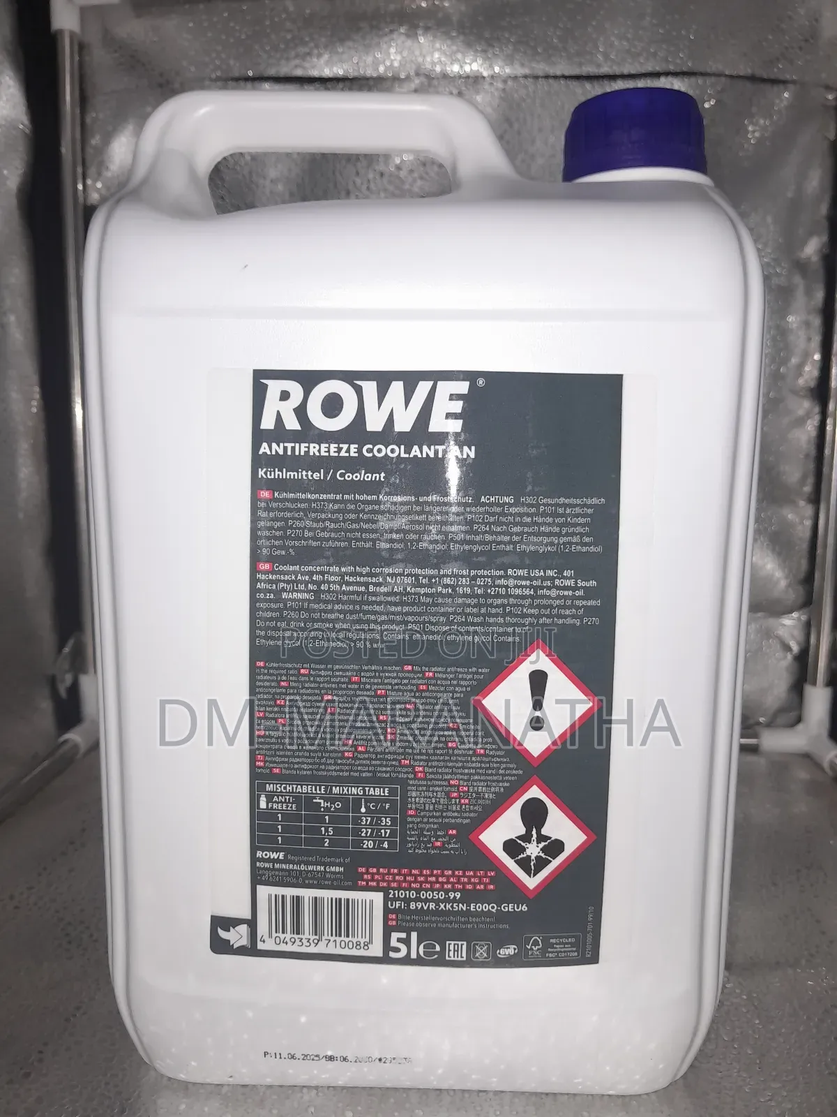 Antifreeze Blue Coolant From Germany