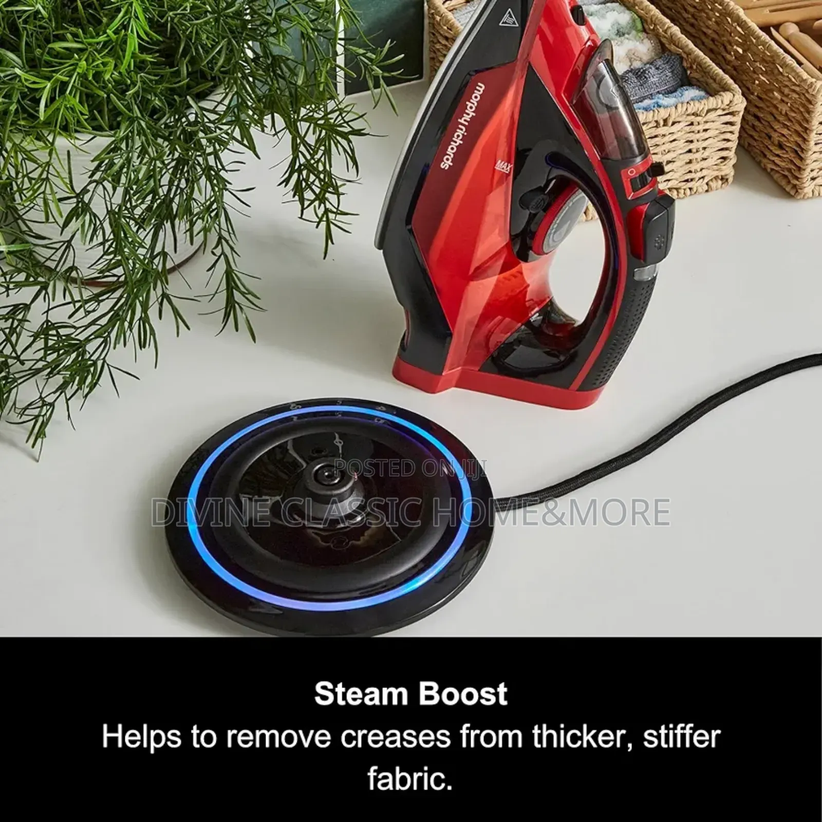 Morphy Richards Easycharge Cordless Steam Iron, Non Stick Ceramic