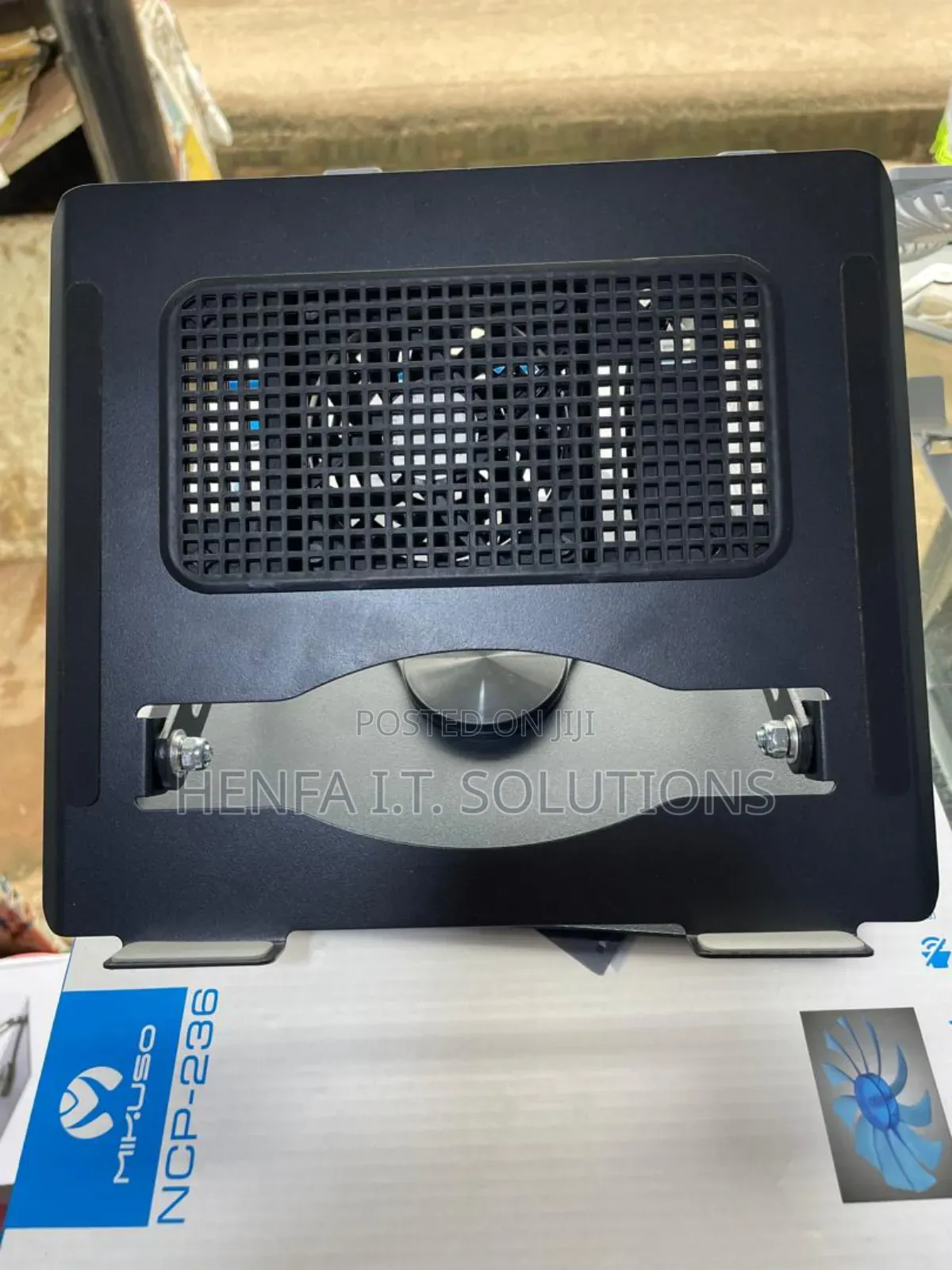 360° Metallic Laptop Stand With Inbuilt Double Fan