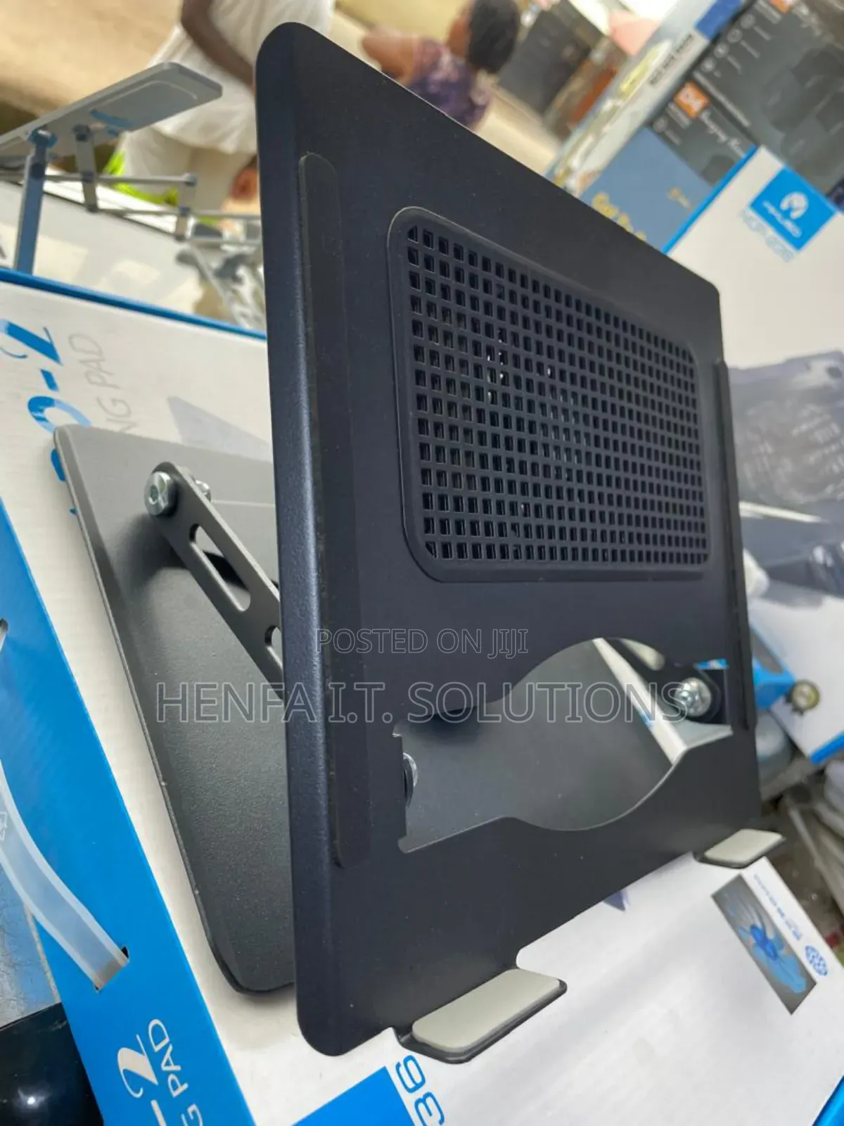 360° Metallic Laptop Stand With Inbuilt Double Fan