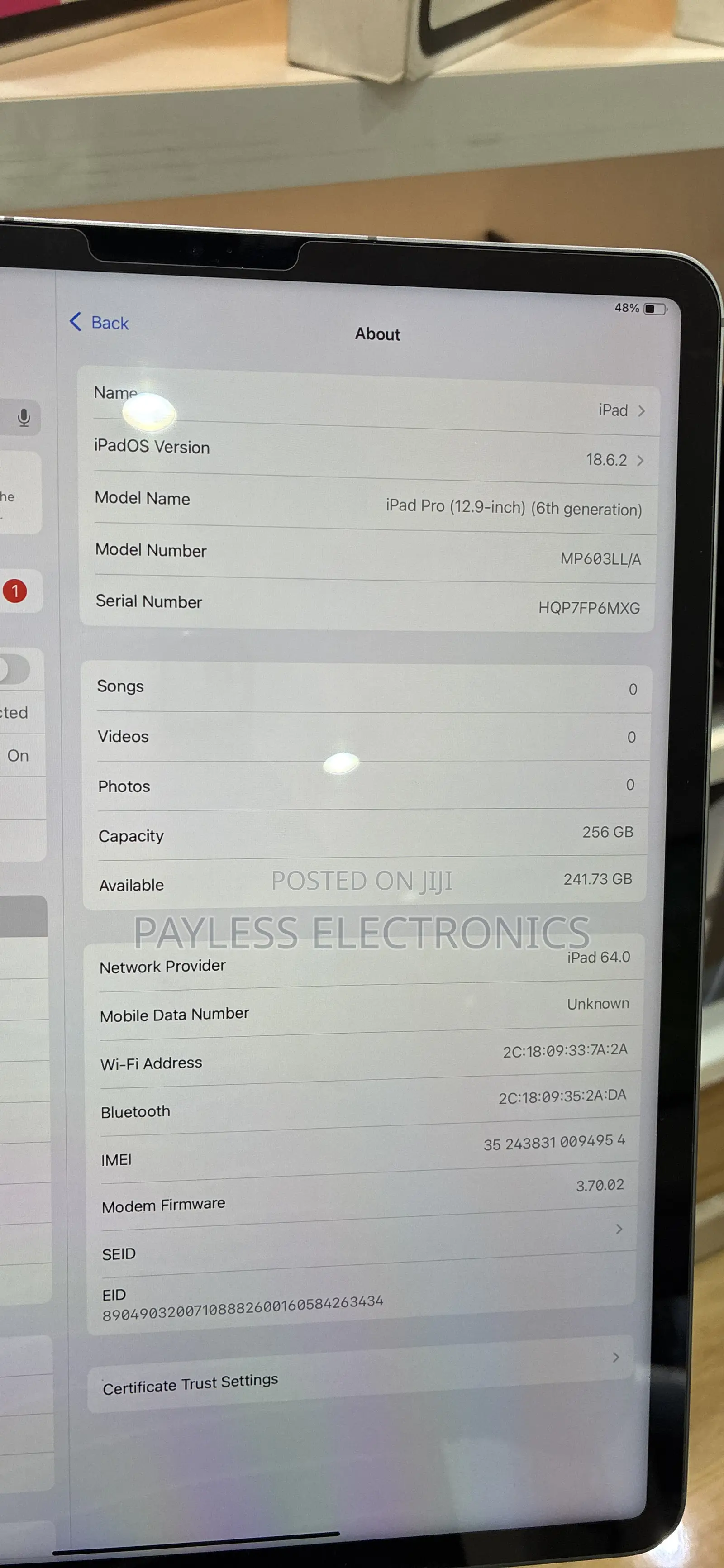 Apple iPad (2022) 256 GB Gray