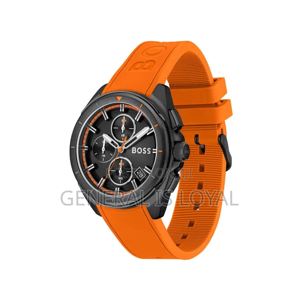 Hugo Boss Globetrotter Chronograph Silicone Strap Men’S Watch