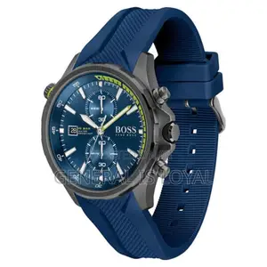 Hugo Boss Globetrotter Chronograph Silicone Strap Men’S Watch