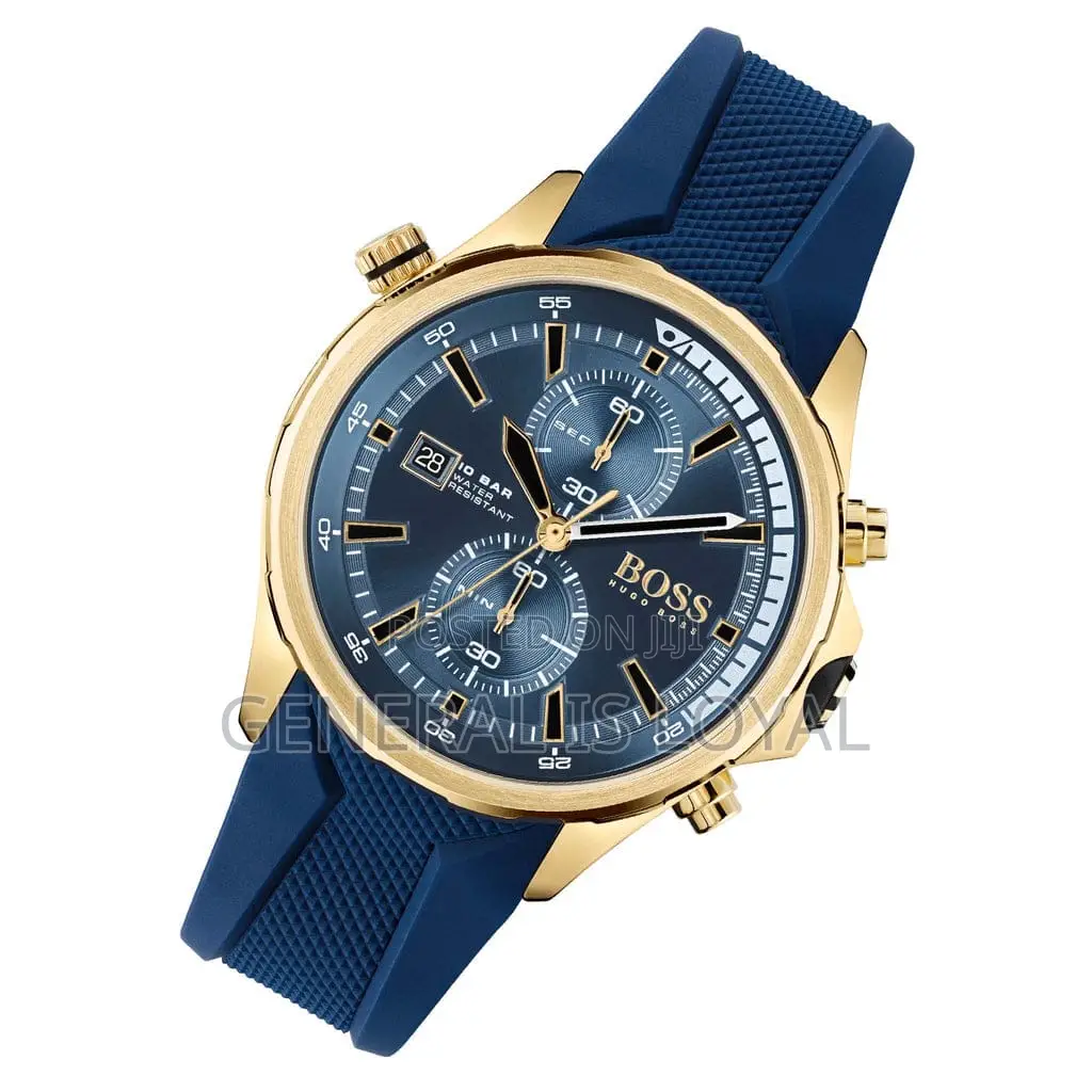 Hugo Boss Globetrotter Chronograph Silicone Strap Men’S Watch