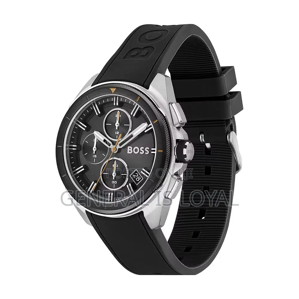Hugo Boss Globetrotter Chronograph Silicone Strap Men’S Watch