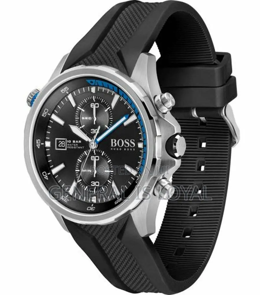 Hugo Boss Globetrotter Chronograph Silicone Strap Men’S Watch