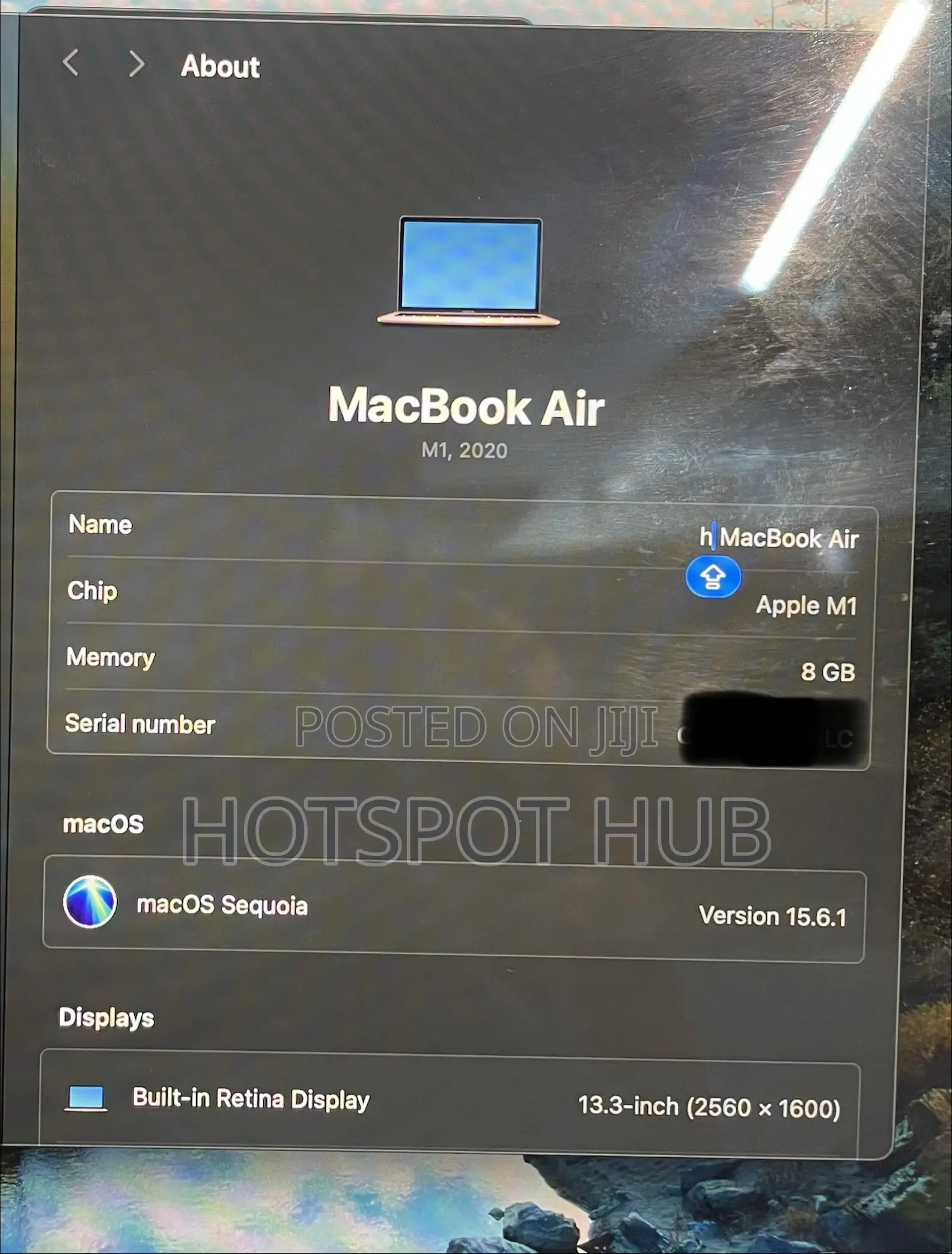 Laptop Apple MacBook Air 2020 M1 8GB Apple M1 SSD 256GB