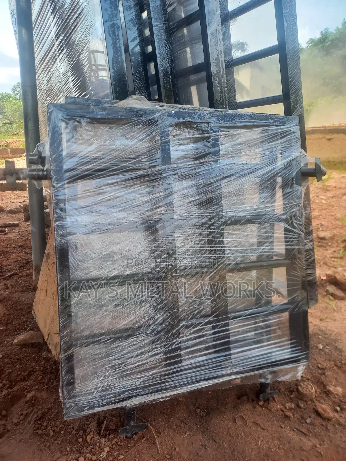 Black Round Pipe Design Burglarproof Windows | Custom Made