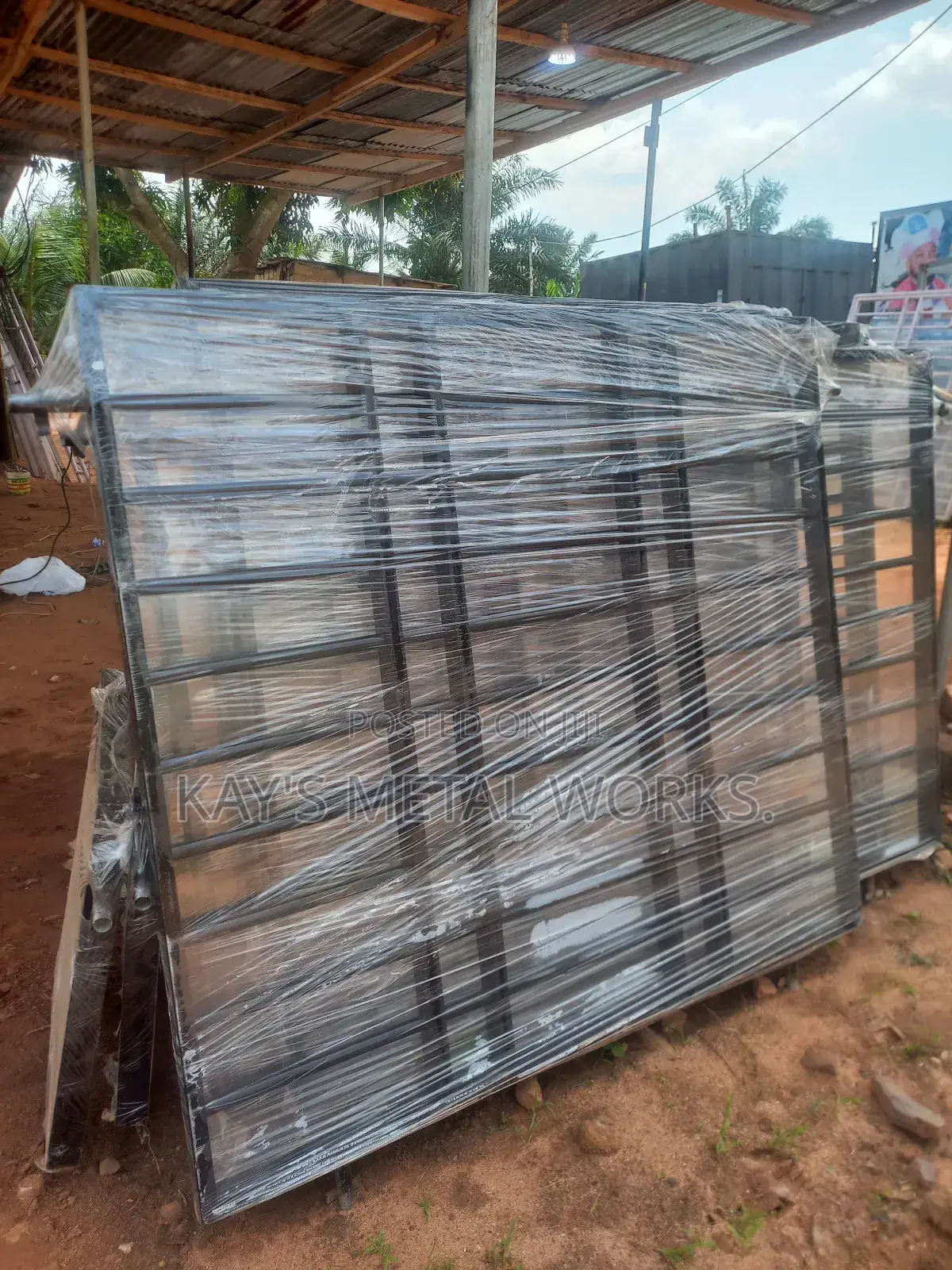 Black Round Pipe Design Burglarproof Windows | Custom Made