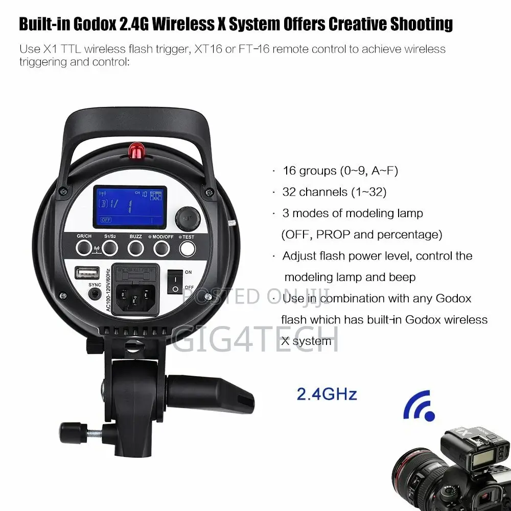 Godox Sk300ii 300w Photo 2.4g Studio Flash Strobe