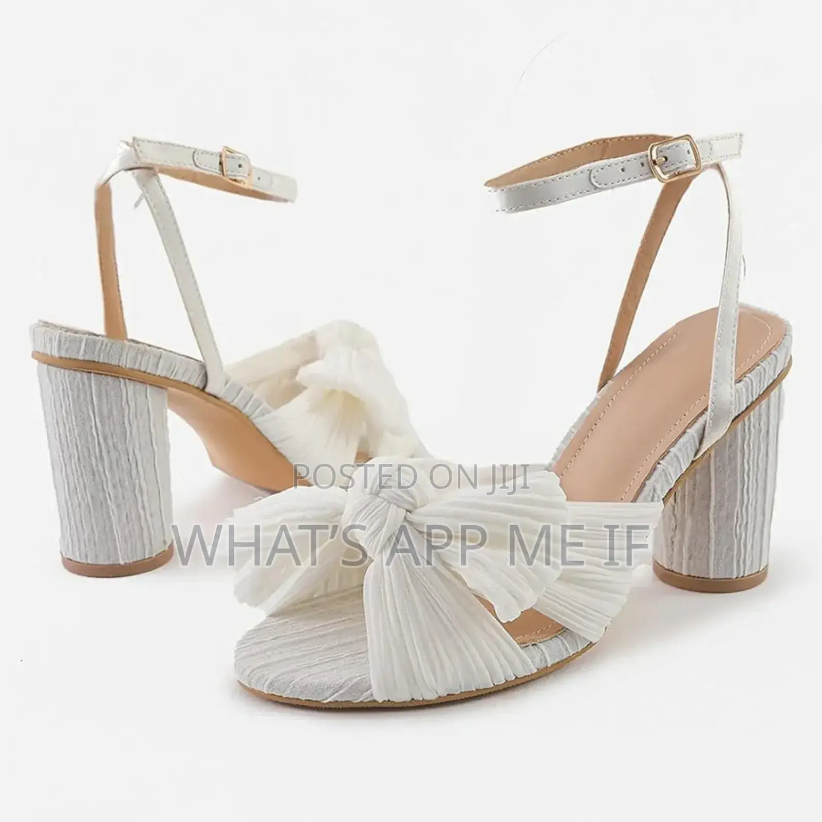 Block Heel Sandals For Women Peep Toe Adjustable Ankle Strap 41